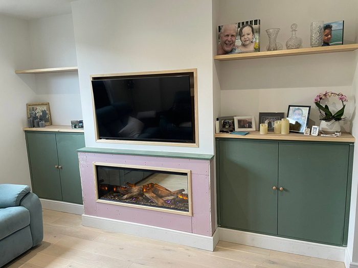 New Media Wall by JGS Carpentry and Building Services